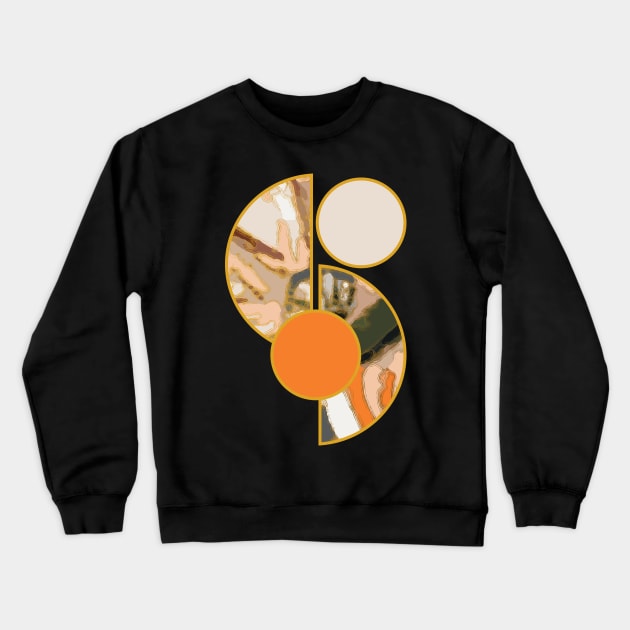 Earth tone colors vibrant bright unique minimalist neutral organic geometric boho pattern 392 Abstract Crewneck Sweatshirt by dvongart